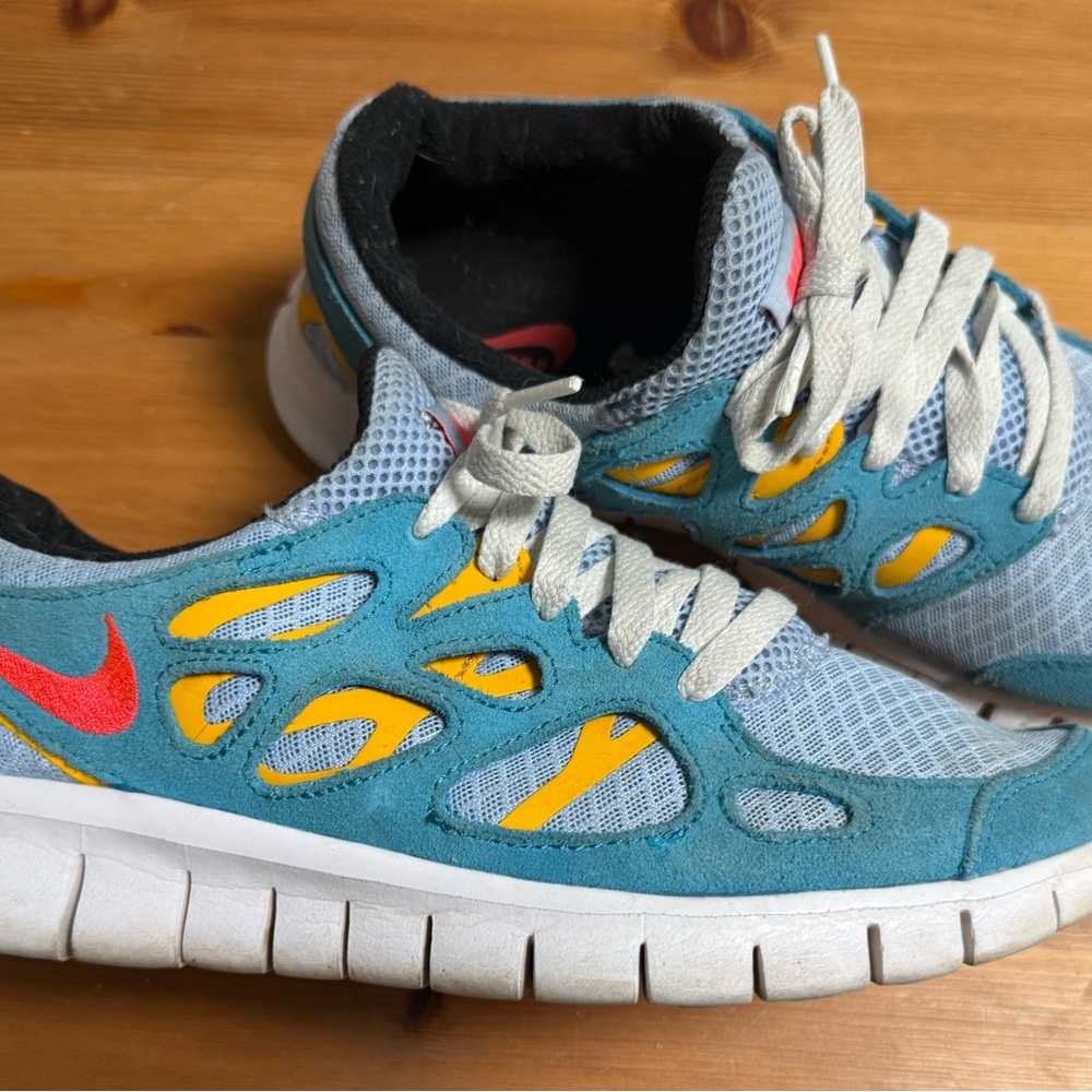 Nike Blue and Yellow Sneakers